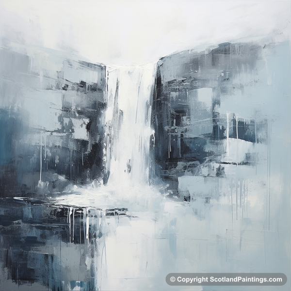 Painting - Mealt Falls - Scottish Waterfalls