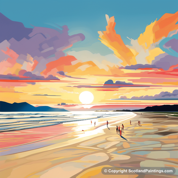 Painting - Nairn Beach - Scottish Beaches