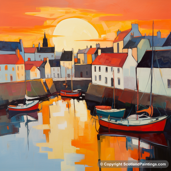 Painting - St Monans Harbour - Scottish Harbours