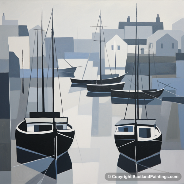 Painting - Dunbar Harbour - Scottish Harbours