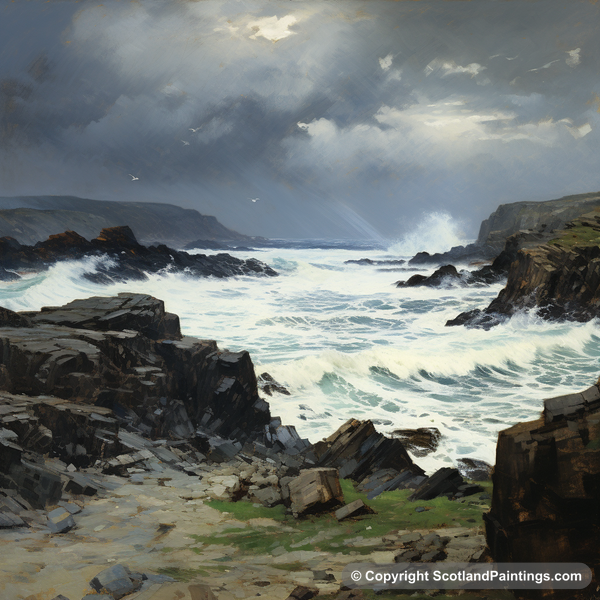 Painting - Scourie Bay - Scottish Coves