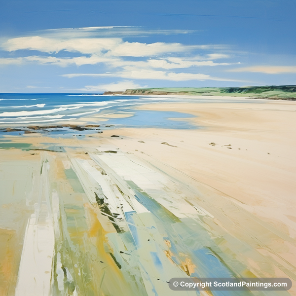 Painting - Lunan Bay - Scottish Beaches