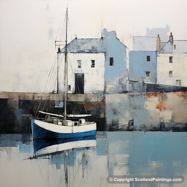 Painting - Charlestown Harbour - Scottish Harbours