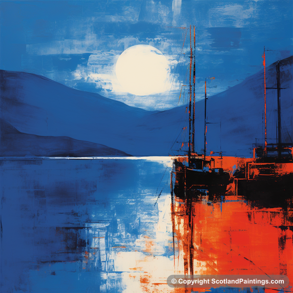 Painting - Ullapool Harbour - Scottish Harbours