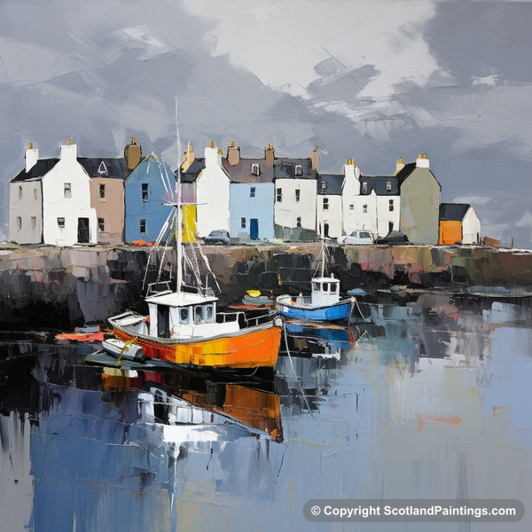 Painting - St Monans Harbour - Scottish Harbours