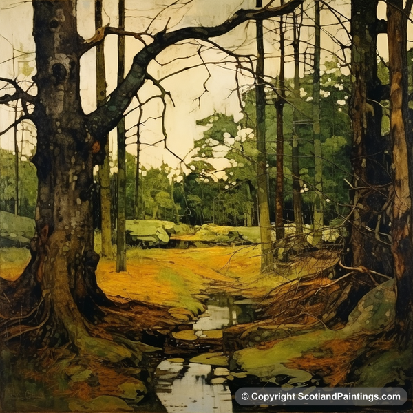 Painting - Tentsmuir Forest - Scottish Forests