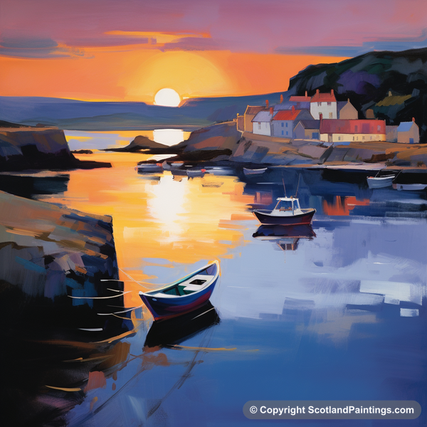 Painting - Coldingham Bay - Scottish Beaches