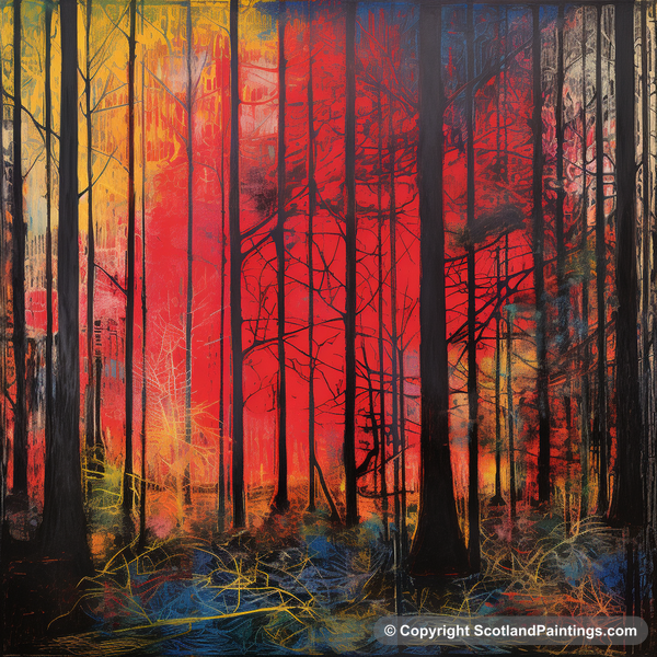 Painting - Anagach Woods - Scottish Forests