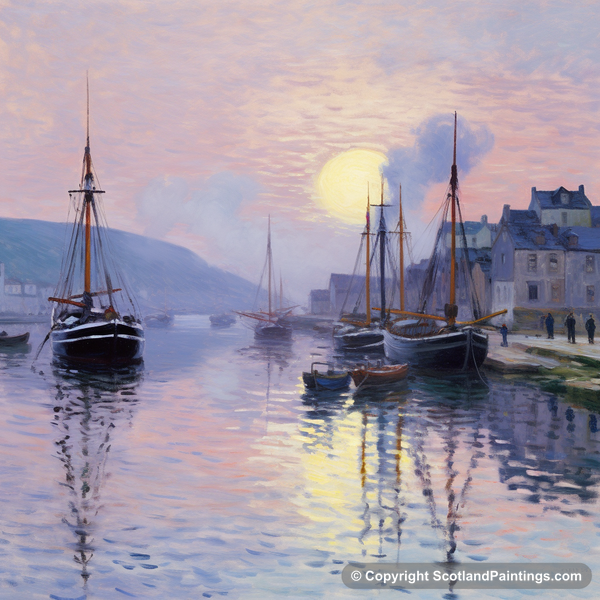 Painting - Millport Harbour - Scottish Harbours