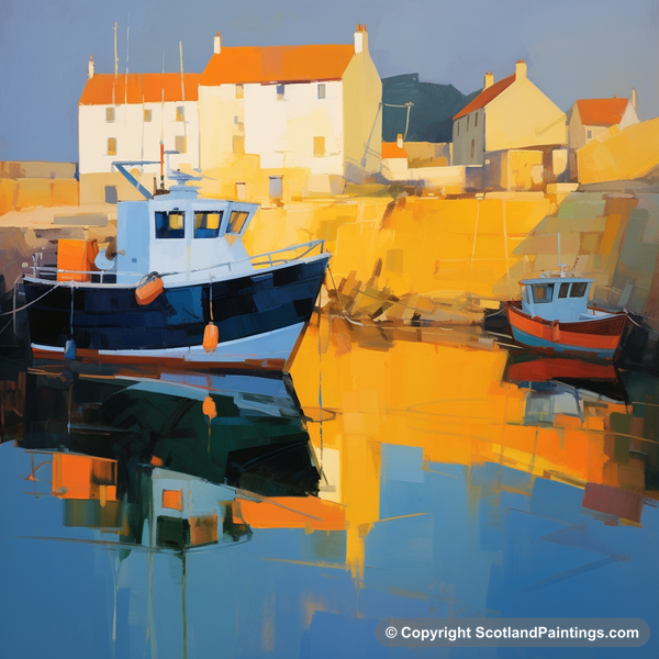 Painting - Crail Harbour - Scottish Harbours