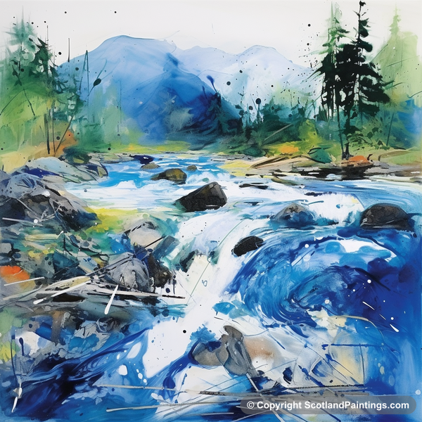 Painting - River Spean - Scottish Rivers