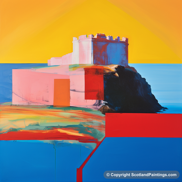 Painting - Tantallon Castle - Scottish Castles