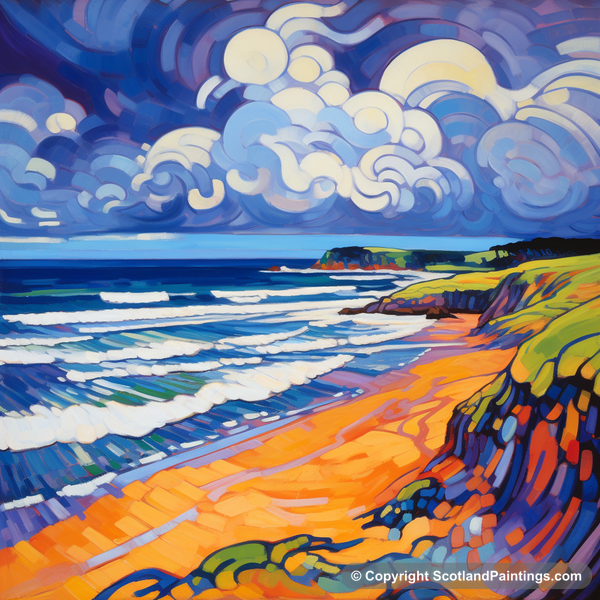 Painting - Lunan Bay - Scottish Beaches