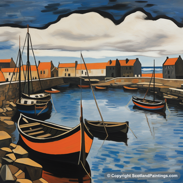 Painting - St Monans Harbour - Scottish Harbours