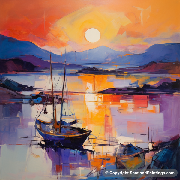 Painting - Lybster Harbour - Scottish Harbours