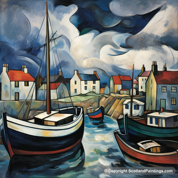 Painting - St Monans Harbour - Scottish Harbours