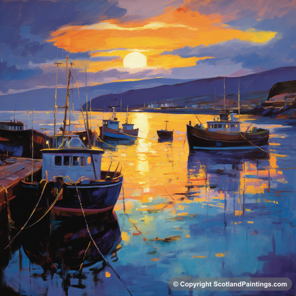 Painting - Millport Harbour - Scottish Harbours