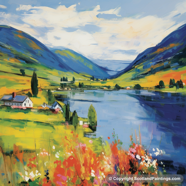 Painting - Loch Earn - Scottish Lochs