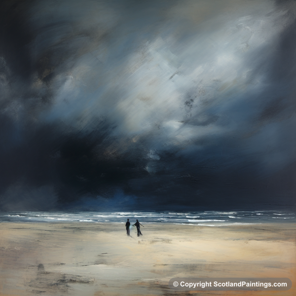 Painting - Balmedie Beach - Scottish Beaches