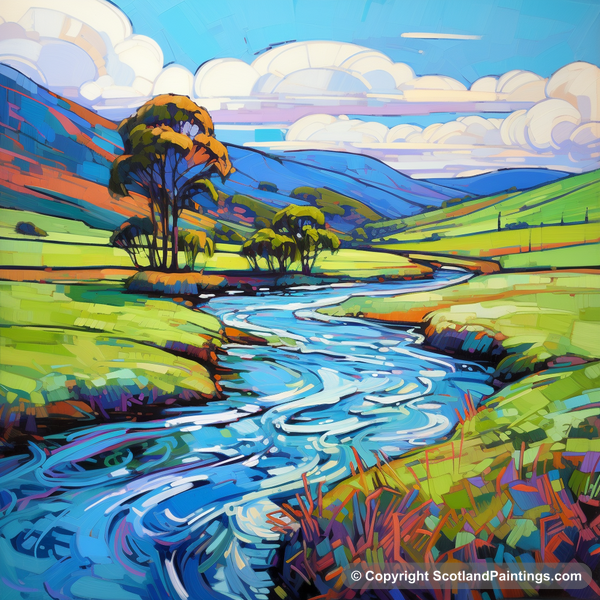 Painting - River Esk - Scottish Rivers