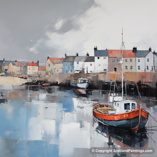 Painting - North Berwick Harbour - Scottish Harbours