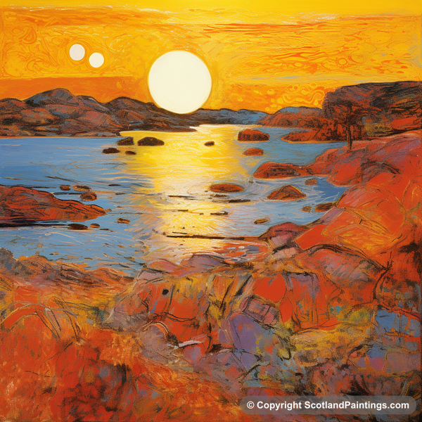 Painting - Achmelvich Bay - Scottish Coves