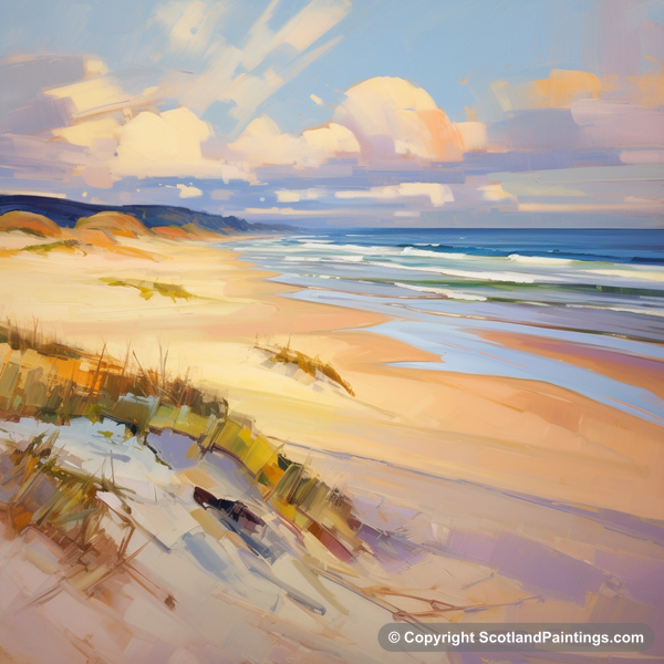 Painting - Balmedie Beach - Scottish Beaches