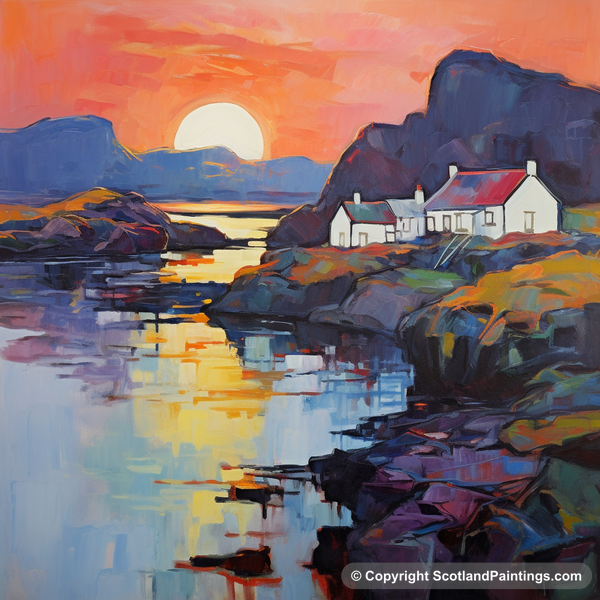 Painting - Easdale Sound - Scottish Coves