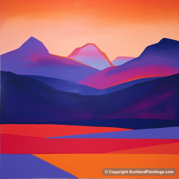 Painting - An Teallach - Scottish Mountains