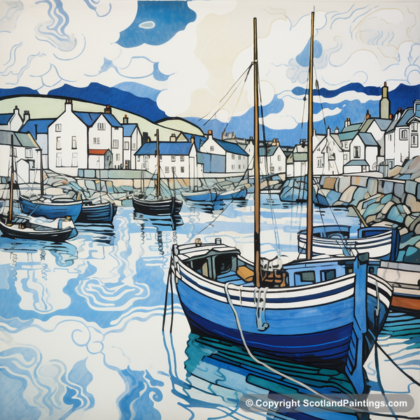 Painting - Millport Harbour - Scottish Harbours