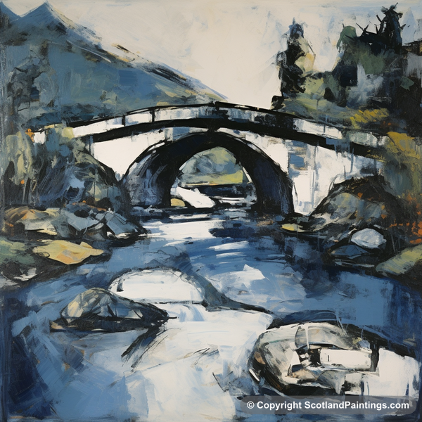 Painting - Clachan Bridge - Scottish Bridges