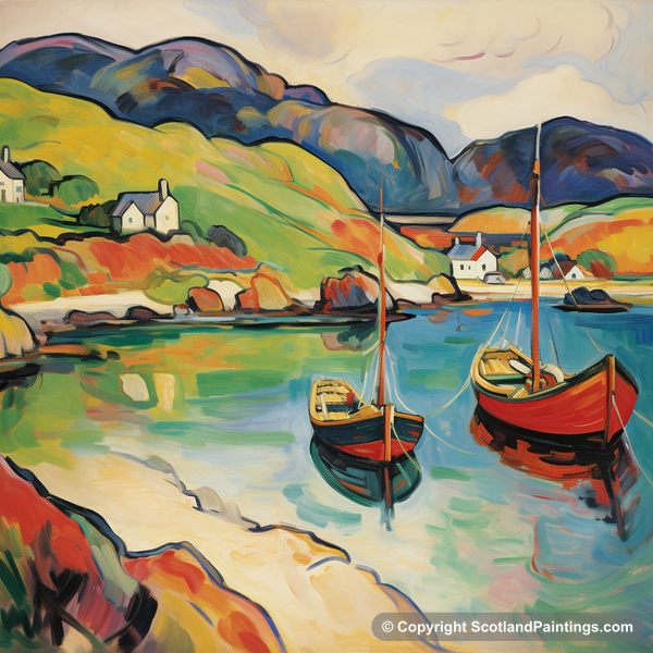 Painting - Gairloch Harbour - Scottish Harbours