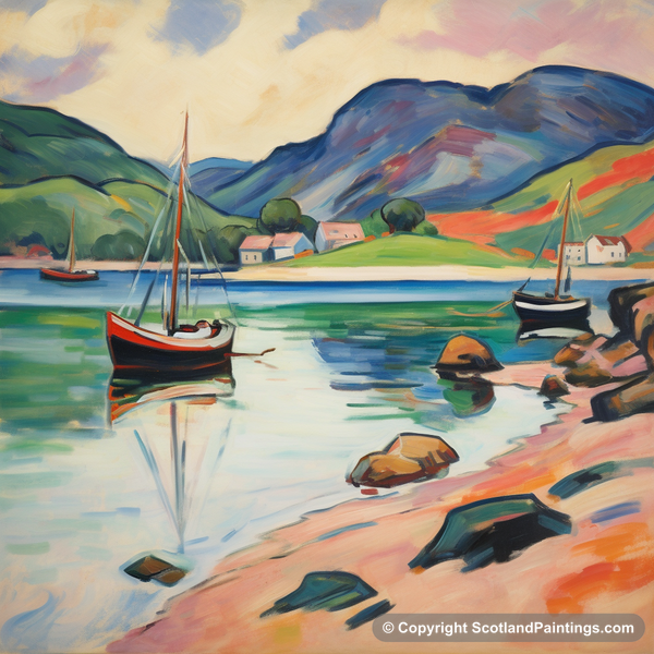 Painting - Gairloch Harbour - Scottish Harbours