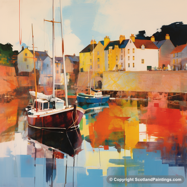 Painting - Eyemouth Harbour - Scottish Harbours