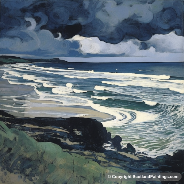 Painting - Lunan Bay - Scottish Beaches