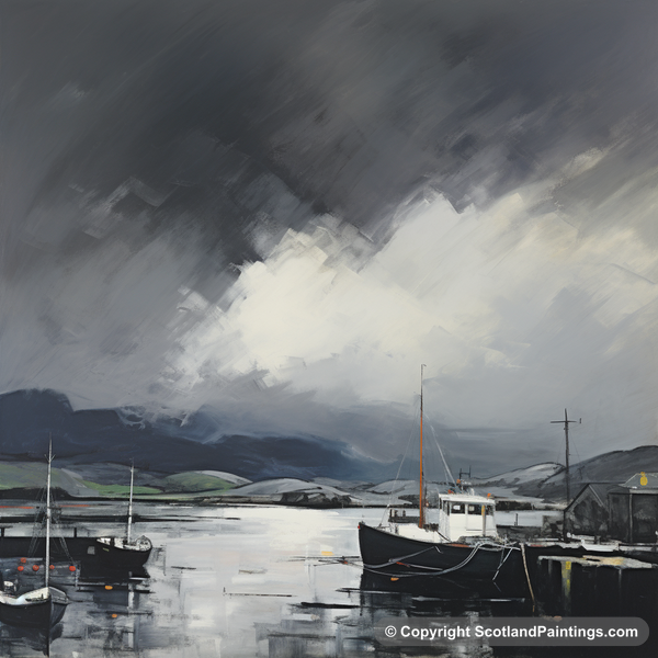 Painting - Mallaig Harbour - Scottish Harbours