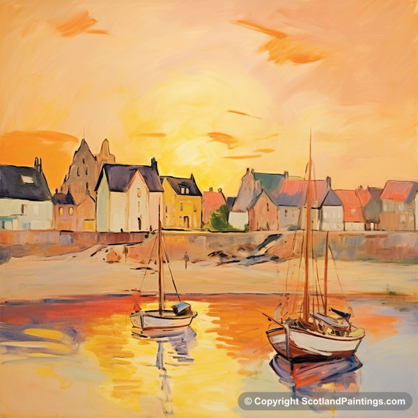 Painting - North Berwick Harbour - Scottish Harbours