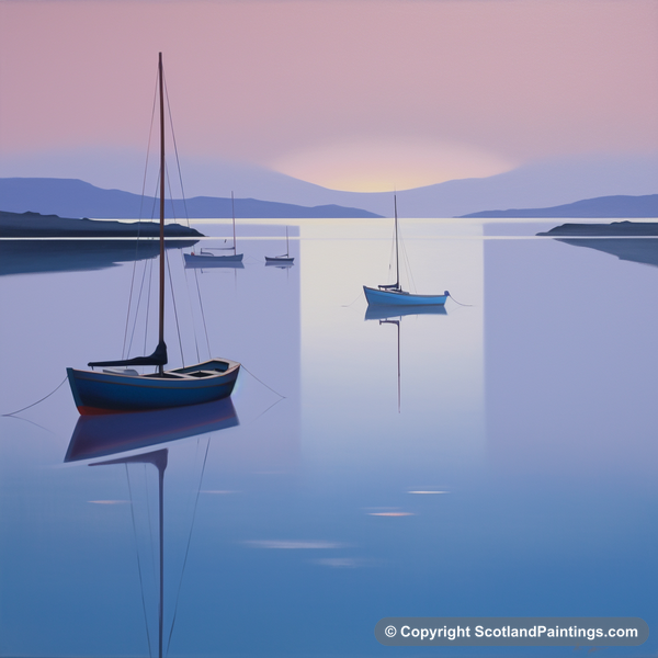 Painting - Craobh Haven Harbour - Scottish Harbours