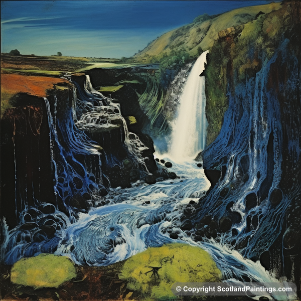 Painting - Bonaloch Falls - Scottish Waterfalls