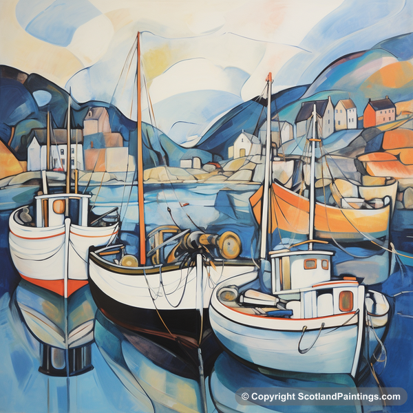 Painting - Gairloch Harbour - Scottish Harbours