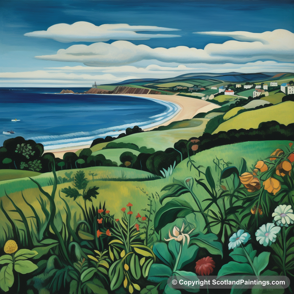 Painting - Coldingham Bay - Scottish Beaches