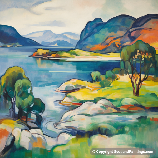 Painting - Shieldaig Bay - Scottish Coves