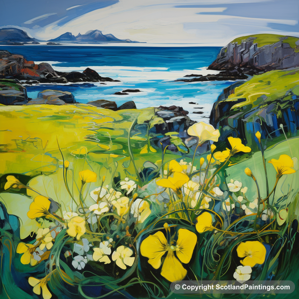 Painting - Argyll and Bute - Scottish Flowers and Flora