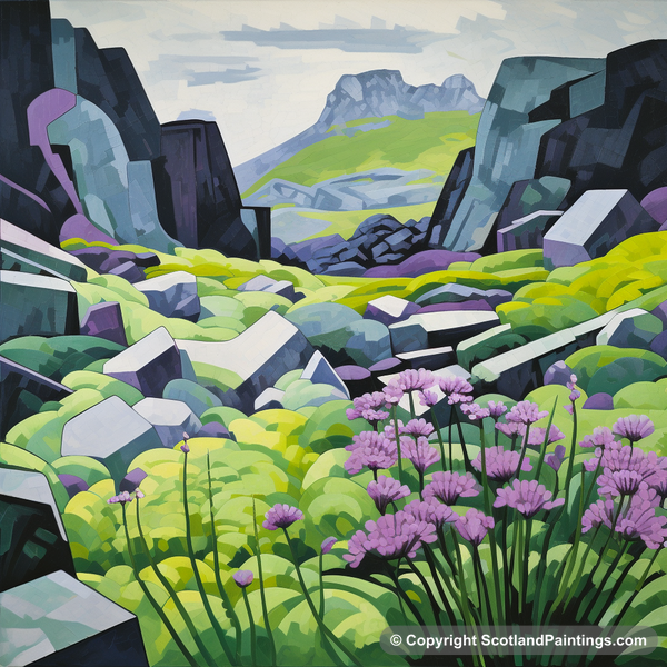 Painting - The Cuillins - Scottish Flowers and Flora