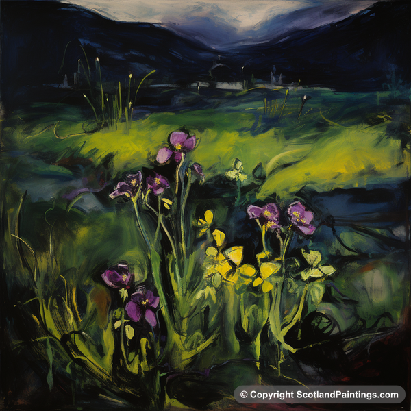 Painting - Ardnamurchan Peninsula - Scottish Flowers and Flora