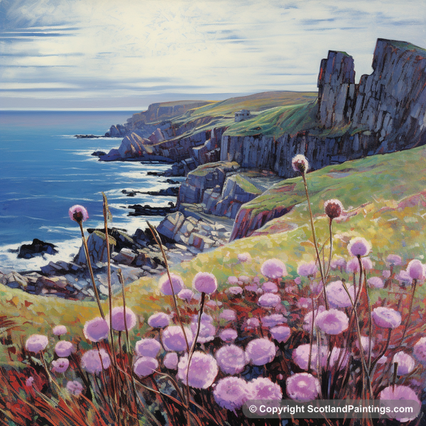 Painting - St Abbs Head - Scottish Flowers and Flora