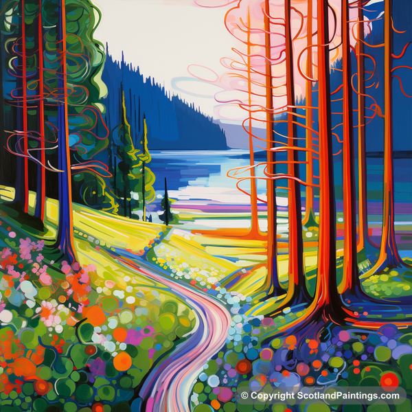 Painting - Loch Ness - Scottish Flowers and Flora