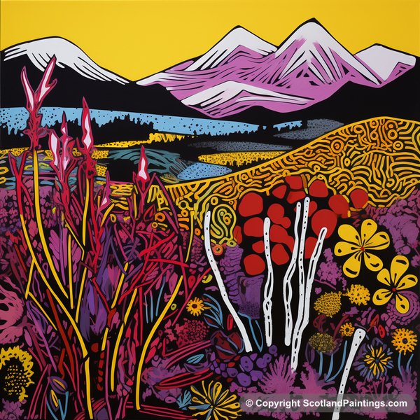 Painting - Heather - Scottish Flowers and Flora