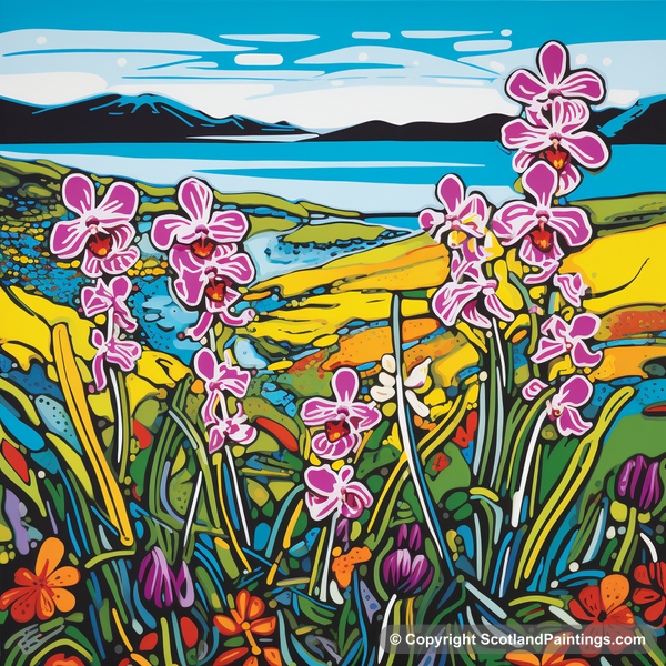 Painting - Machair of Uist - Scottish Flowers and Flora