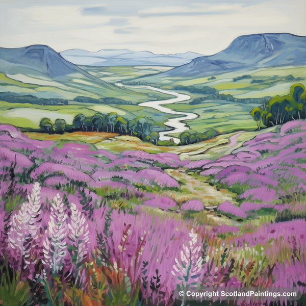 Painting - Cairngorms National Park - Scottish Flowers and Flora